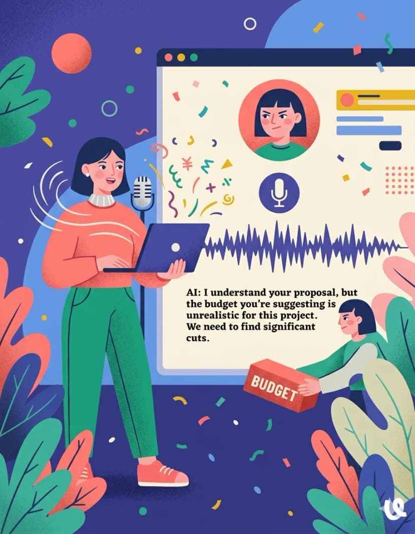 Speak Out Loud to AI Counterparts Who Fight for Their Budget feature illustration